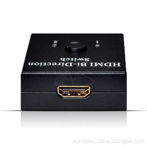 Audio video switcher box 2 input 1 output